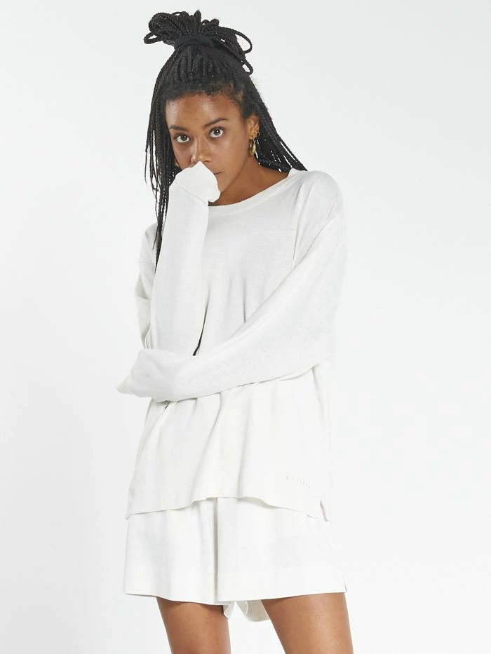 Thrills Co. Hemp Long Sleeve Tee - Dirty White 3 Thrills Co. Hemp Long Sleeve Tee - Dirty White