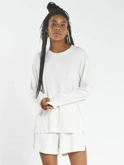 Thrills Co. Hemp Long Sleeve Tee - Dirty White