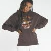 Thrills Co. Sweaters & Fleece Eighty Three Slouch Hood - Postal Brown