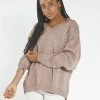 Thrills Co. Sweaters & Fleece Mellow Slouch Knit - Tobacco
