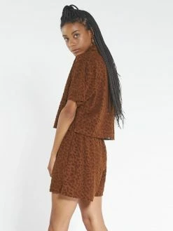 Thrills Co. Panthera Terry Field Short - Tobacco Shorts & Skirts 9 Thrills Co. Panthera Terry Field Short - Tobacco Shorts & Skirts