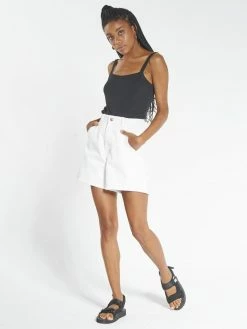 Thrills Co. Carpenter Drill Short - Optical White 1% For The Planet