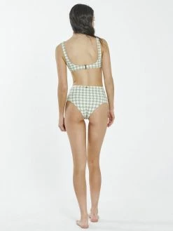 Thrills Co. Aalto Crop Top - Eucalyptus Swim