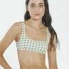 Thrills Co. Aalto Crop Top - Eucalyptus Swim