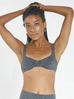 Thrills Co. Royal Bloom Underwire Top - Royal Blue