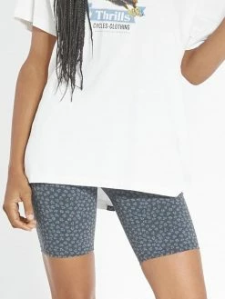 Thrills Co. Royal Bloom Bike Short - Royal Blue Shorts & Skirts
