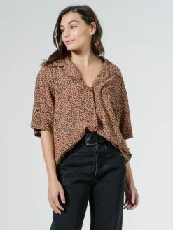 Thrills Co. Tops & Tees Panthera Slouch Shirt - Mustang Brown