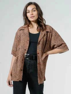 Thrills Co. Tops & Tees Panthera Slouch Shirt - Mustang Brown