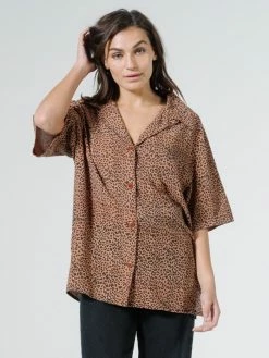Thrills Co. Tops & Tees Panthera Slouch Shirt - Mustang Brown