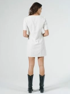 Thrills Co. Lora Dress - Heritage White