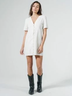 Thrills Co. Lora Dress - Heritage White