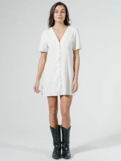 Thrills Co. Lora Dress - Heritage White