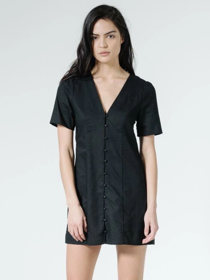 Thrills Co. Dresses Lora Dress - Black 3 Thrills Co. Dresses Lora Dress - Black