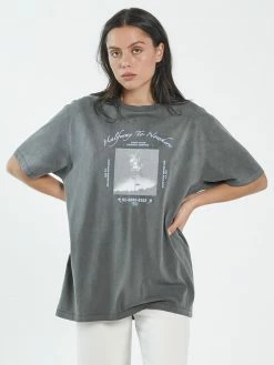 Thrills Co. Halfway To Nowhere Merch Fit Tee - Merch Black Tops & Tees