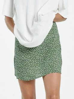 Thrills Co. Shorts & Skirts Bloom Mini Bias Skirt - Cactus