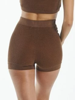 Thrills Co. Claire Knitted Short - Cocoa 1% For The Planet