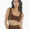 Thrills Co. Claire Knitted Crop Top - Cocoa 2 Thrills Co. Claire Knitted Crop Top - Cocoa