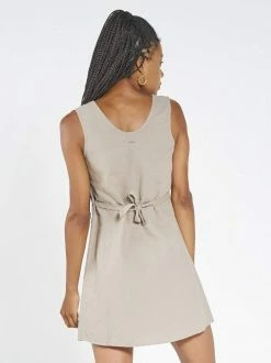 Thrills Co. Gemma Dress - Army Fade Linen
