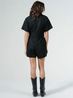 Thrills Co. Duties Romper - Black