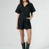 Thrills Co. Duties Romper - Black