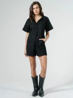 Thrills Co. Duties Romper - Black
