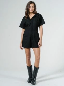 Thrills Co. Duties Romper - Black