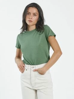 Thrills Co. Hemp Paper Rib Tee - Cactus 1% For The Planet
