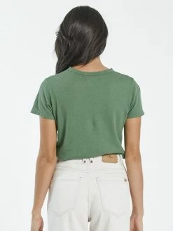 Thrills Co. Hemp Paper Rib Tee - Cactus 1% For The Planet