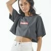 Thrills Co. 1% For The Planet Brigade Super Crop Tee - Merch Black