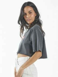 Thrills Co. 1% For The Planet Brigade Super Crop Tee - Merch Black 8 Thrills Co. 1% For The Planet Brigade Super Crop Tee - Merch Black