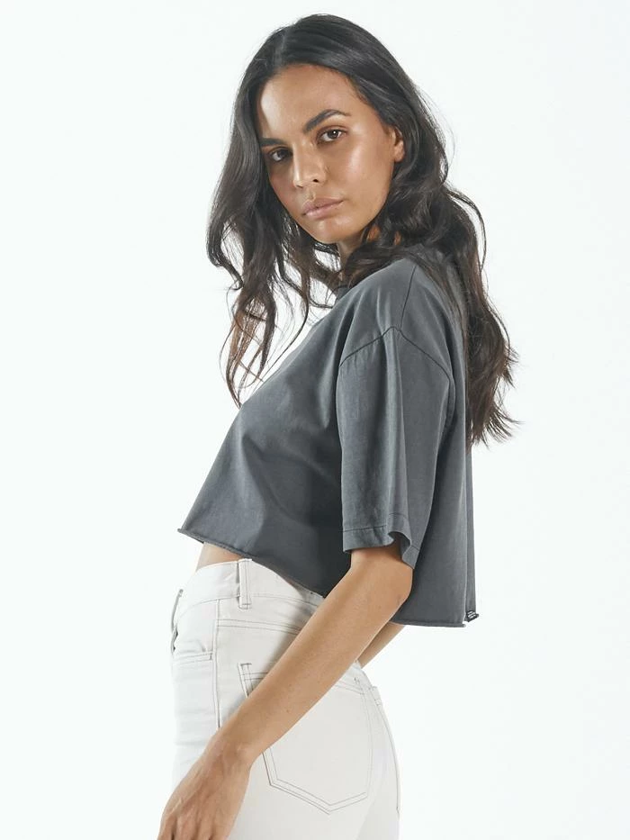 Thrills Co. 1% For The Planet Brigade Super Crop Tee - Merch Black 6 Thrills Co. 1% For The Planet Brigade Super Crop Tee - Merch Black