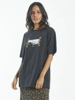 Thrills Co. 1% For The Planet Death Metal Merch Fit Tee - Black