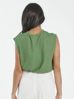 Thrills Co. Hemp Paper Rib Tank - Cactus