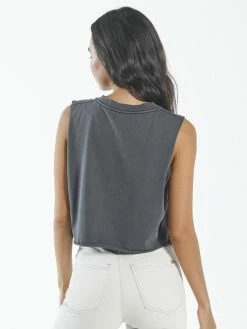 Thrills Co. Brigade Crop Muscle - Merch Black