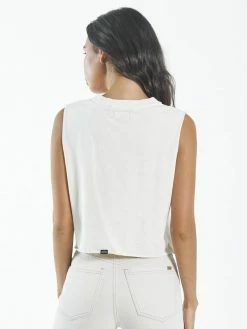 Thrills Co. King Habits Crop Muscle - Heritage White