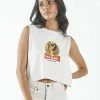 Thrills Co. King Habits Crop Muscle - Heritage White