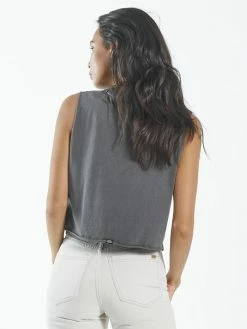 Thrills Co. King Habits Crop Muscle - Merch Black