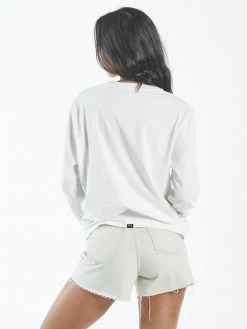 Thrills Co. Pretty Deadly LS Merch Fit Tee - Dirty White