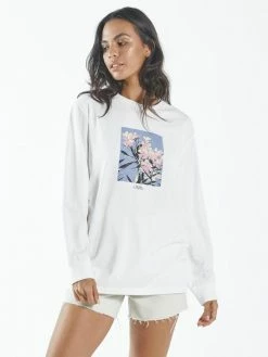 Thrills Co. Pretty Deadly LS Merch Fit Tee - Dirty White
