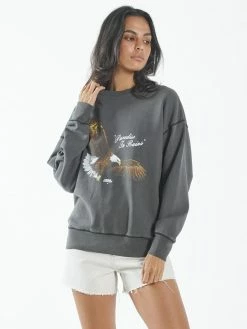 Thrills Co. Not In Arizona Anymore Slouch Crew - Merch Black Sweaters & Fleece