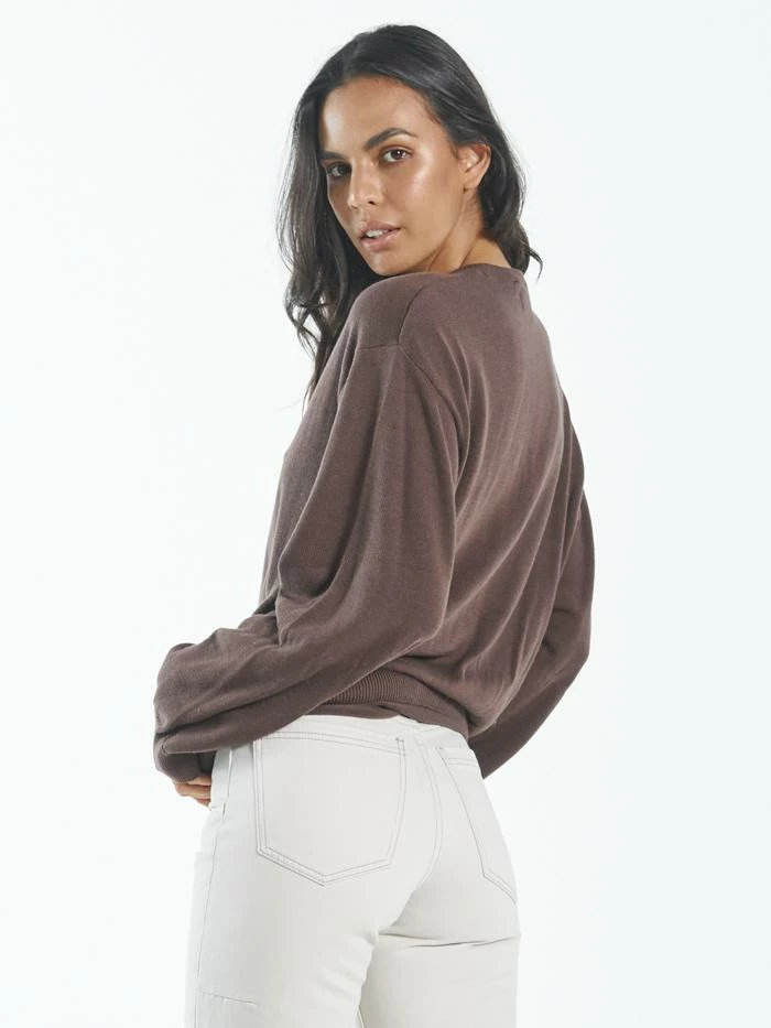 Thrills Co. Sweaters & Fleece Vapour Cardigan - Mahogany 4 Thrills Co. Sweaters & Fleece Vapour Cardigan - Mahogany