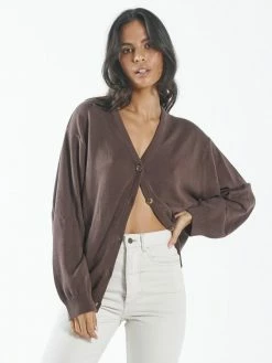 Thrills Co. Sweaters & Fleece Vapour Cardigan - Mahogany 12 Thrills Co. Sweaters & Fleece Vapour Cardigan - Mahogany