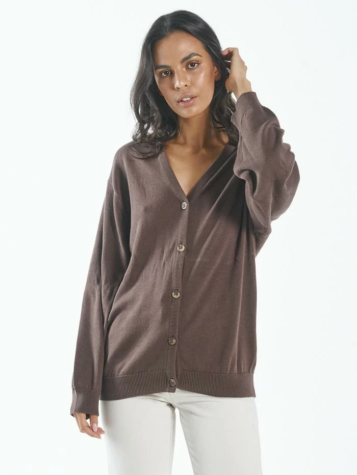 Thrills Co. Sweaters & Fleece Vapour Cardigan - Mahogany 3 Thrills Co. Sweaters & Fleece Vapour Cardigan - Mahogany