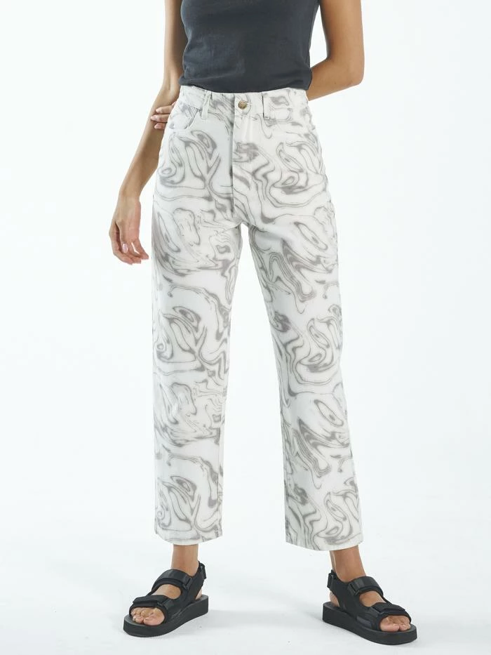 Thrills Co. 1% For The Planet Marbled Paradise Pant - Tofu 9 Thrills Co. 1% For The Planet Marbled Paradise Pant - Tofu