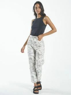 Thrills Co. 1% For The Planet Marbled Paradise Pant - Tofu 21 Thrills Co. 1% For The Planet Marbled Paradise Pant - Tofu