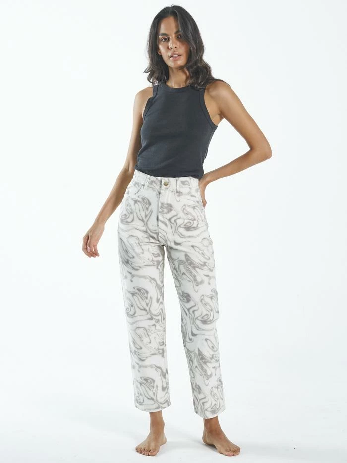 Thrills Co. 1% For The Planet Marbled Paradise Pant - Tofu 11 Thrills Co. 1% For The Planet Marbled Paradise Pant - Tofu