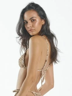 Thrills Co. Mild Animal Slide Tri Bikini Top - Desert Gold 10 Thrills Co. Mild Animal Slide Tri Bikini Top - Desert Gold