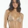 Thrills Co. Mild Animal Slide Tri Bikini Top - Desert Gold 1 Thrills Co. Mild Animal Slide Tri Bikini Top - Desert Gold