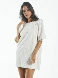 Thrills Co. Aalto Terry Dress - Unbleached