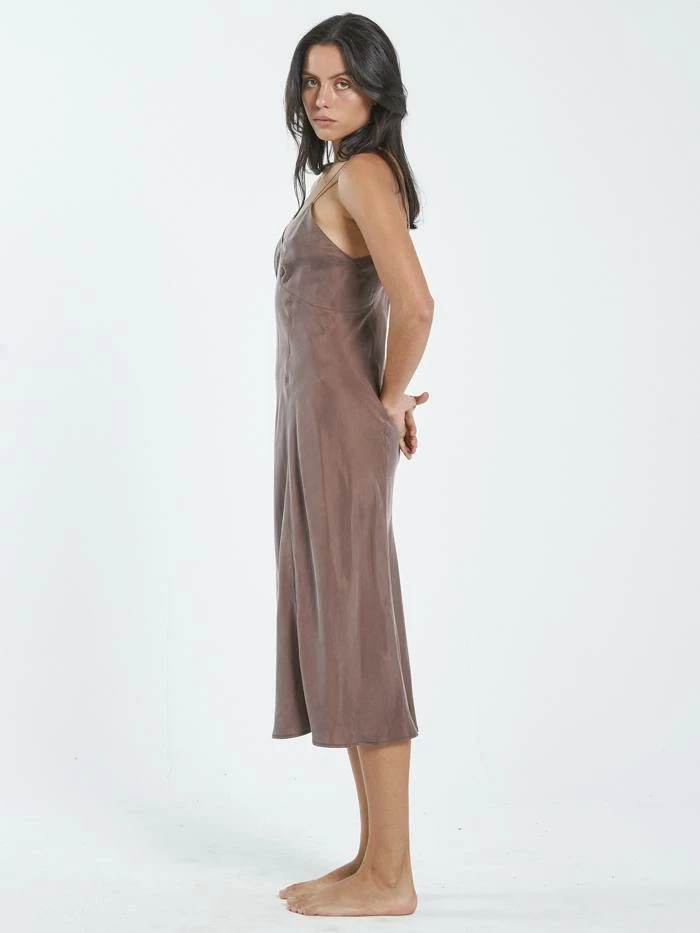 Thrills Co. Chelsea Slip Dress - Washed Mahogany Dresses 8 Thrills Co. Chelsea Slip Dress - Washed Mahogany Dresses